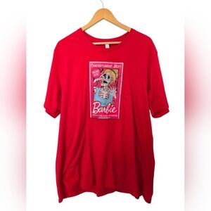 Barbie Vibrant Red Tee Size 2xl